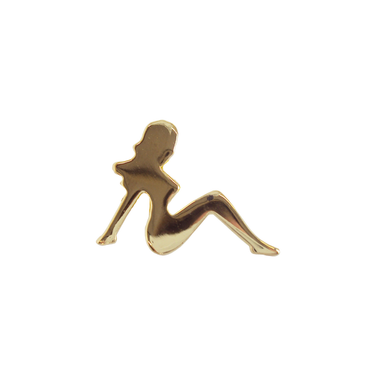 Mudflap Girl Metal Pin