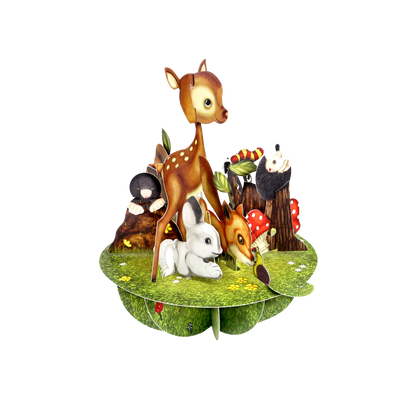 Pirouette Cute Baby Animals Card