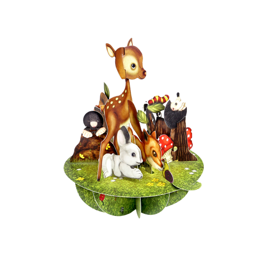 Pirouette Cute Baby Animals Card