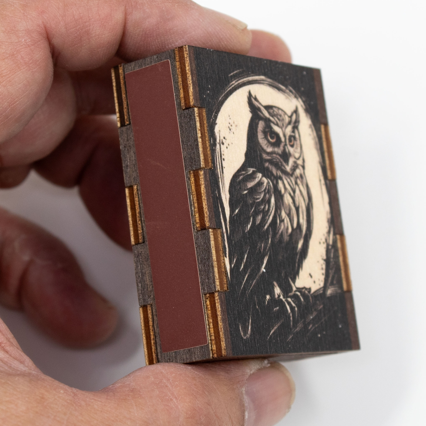 Owl Wooden Box Matches