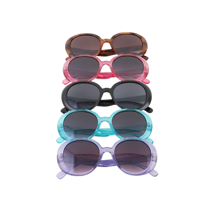 Bright Classic Round Sunglasses