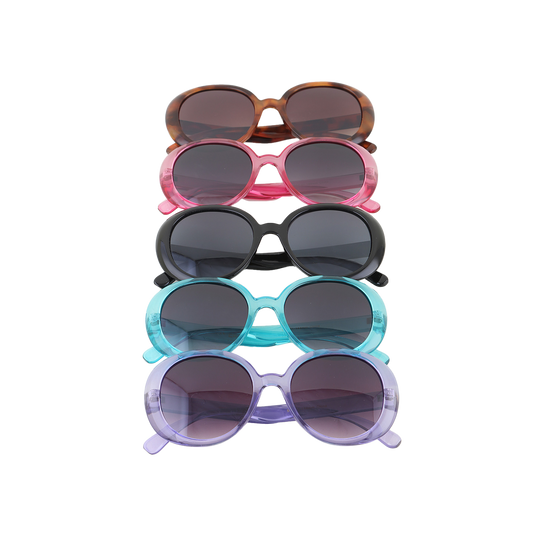 Bright Classic Round Sunglasses