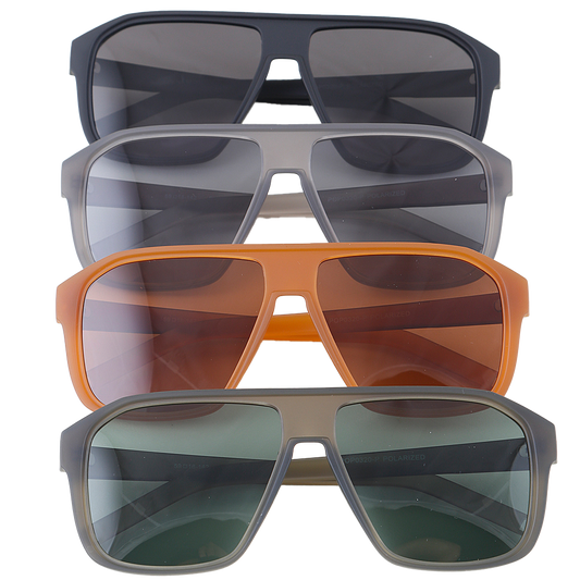 Polarized Minimal Straight Cut Sunglasses