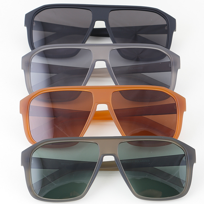 Polarized Minimal Straight Cut Sunglasses