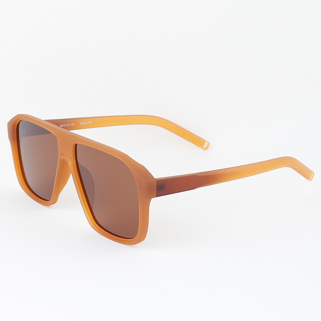 Polarized Minimal Straight Cut Sunglasses