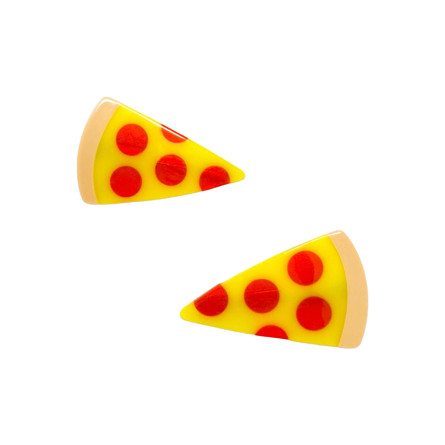 Pizza Alligator Hair Clip Set