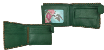 Polish Flowers Embroidered Wallet