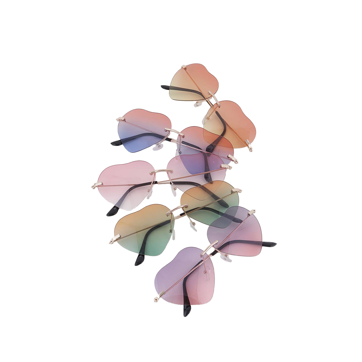 Gradient Heart Sunglasses