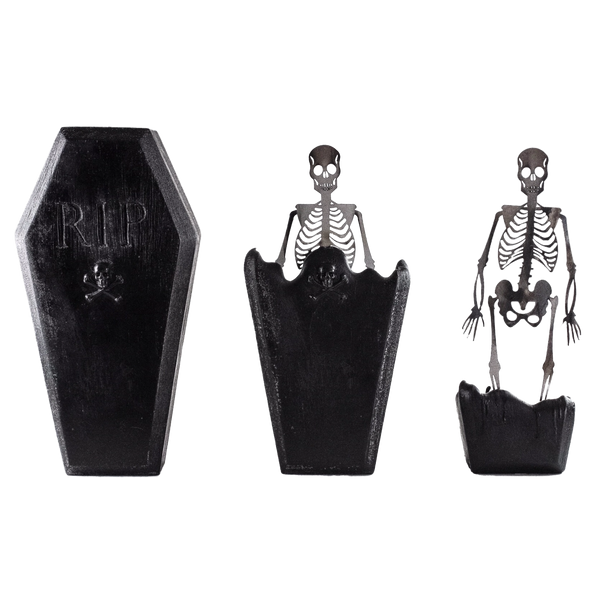 Coffin Surprise Skeleton Candle