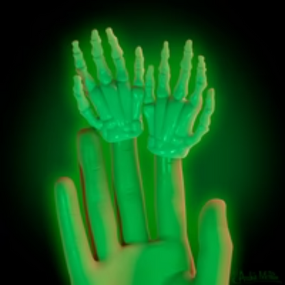 Skeleton Hand Finger Puppet