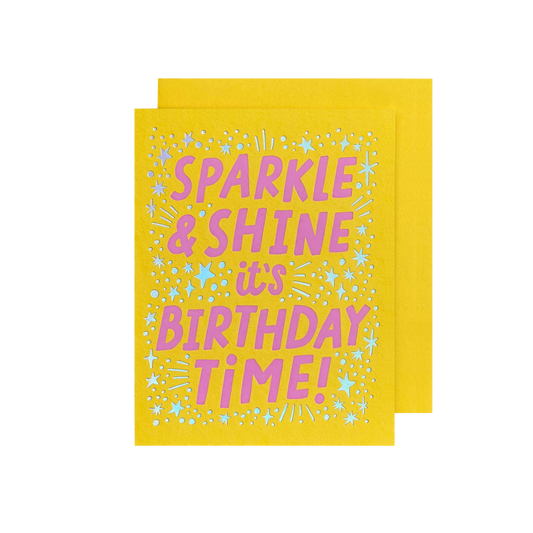 Sparkle & Shine Birthday Card
