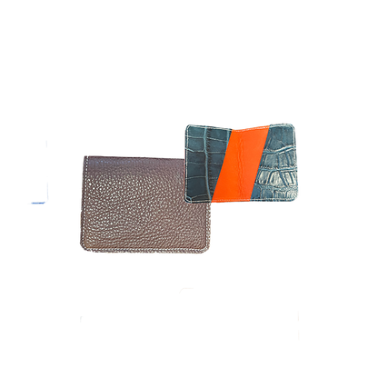 Minimalist Up-Cycled Leather Card Wallets