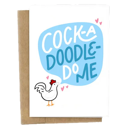 Cock-a-Doodle-Do Me Card