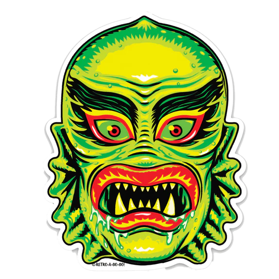 Fish Face Vinyl Sticker