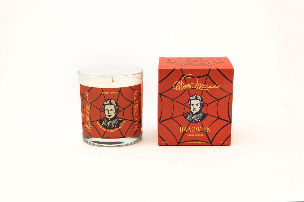 Halloween Walter Mercado Candle