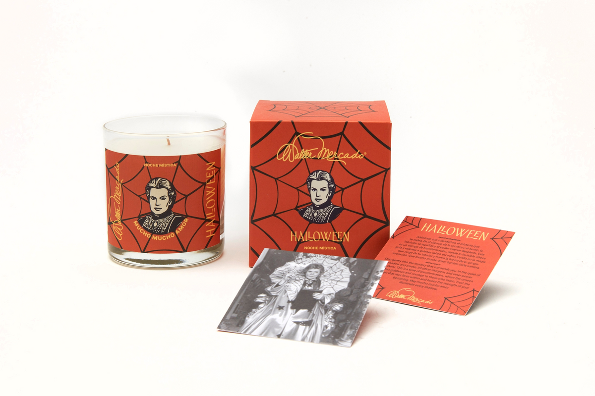 Halloween Walter Mercado Candle