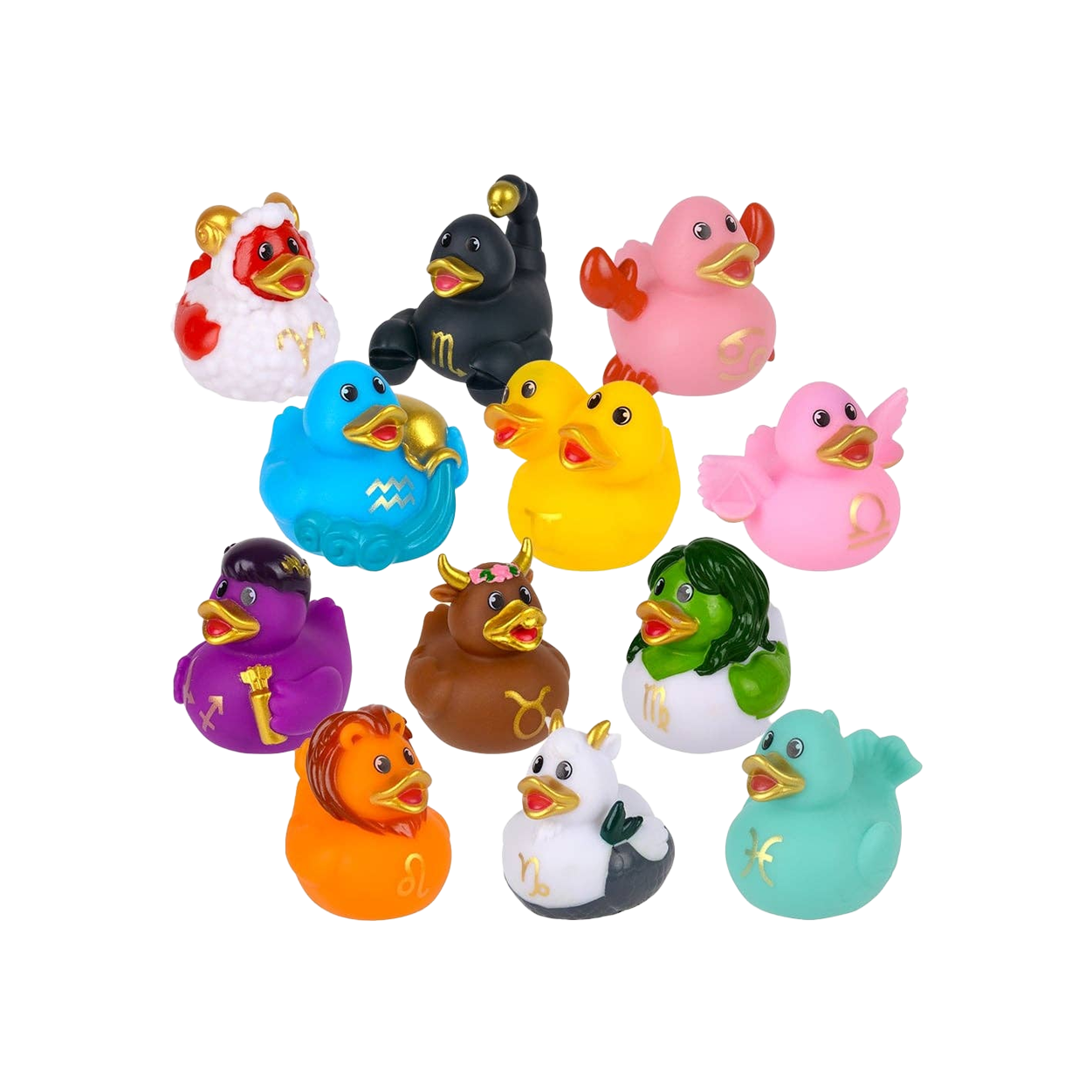 2" Zodiac Rubber Ducks