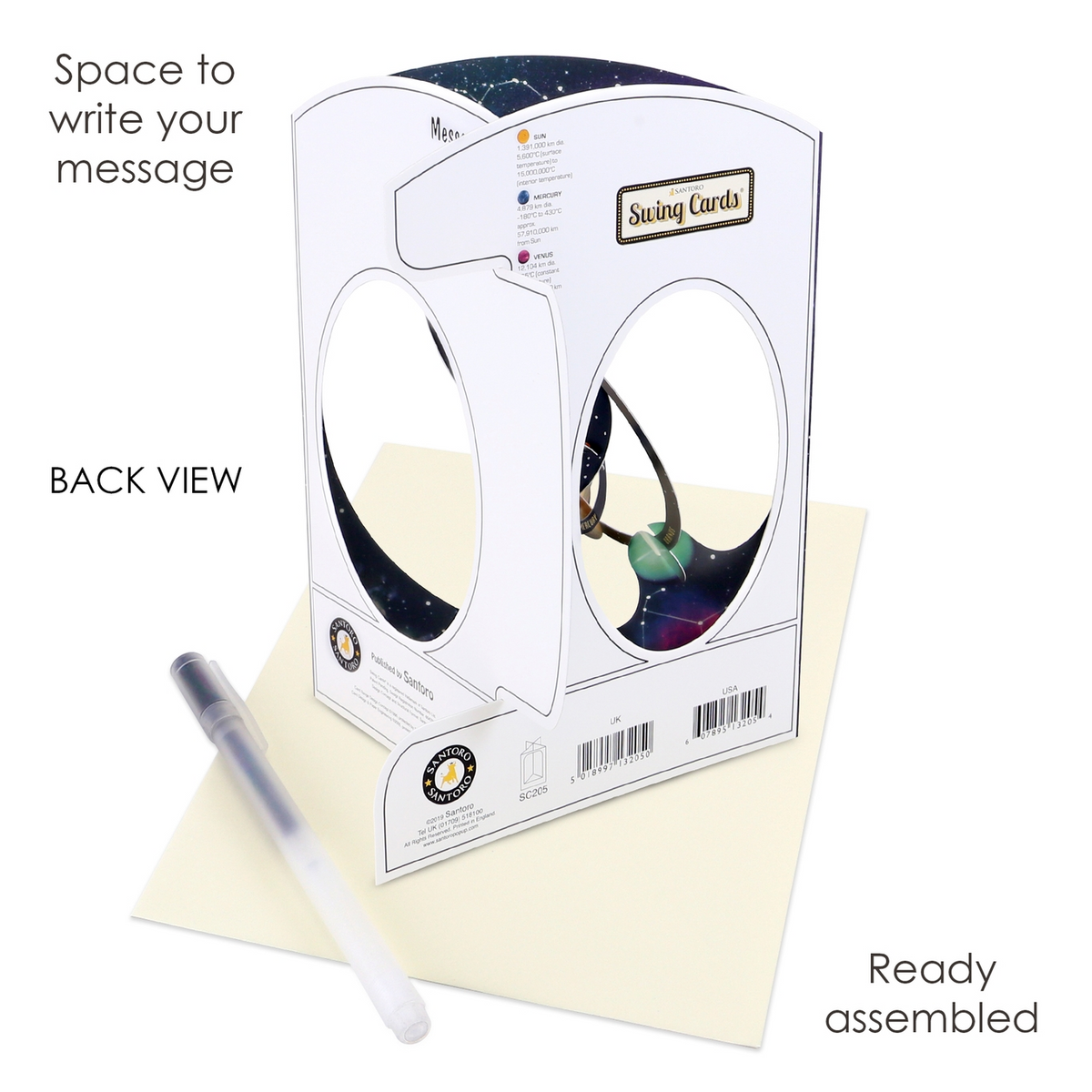 Pirouette Solar System Swing Card