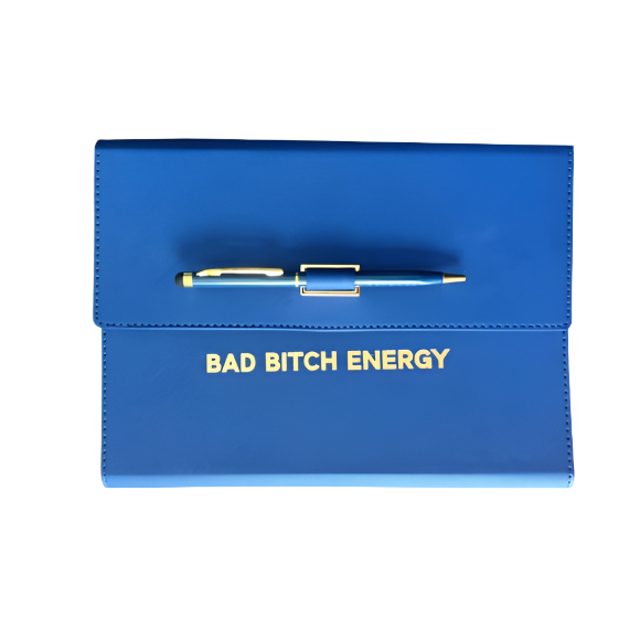 Bad Bitch Energy Vegan Leather Journal Folio