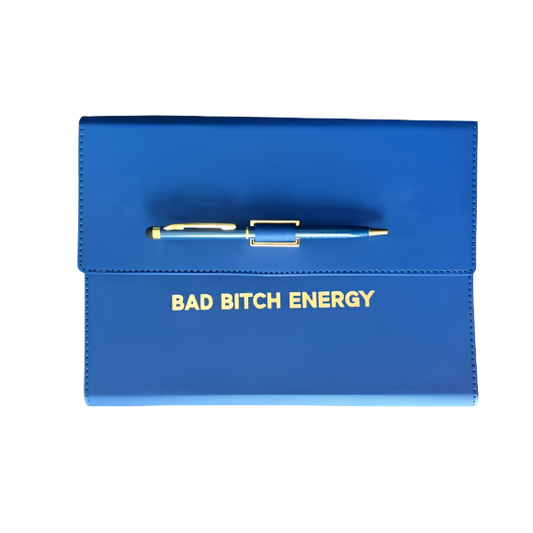 Bad Bitch Energy Vegan Leather Journal Folio