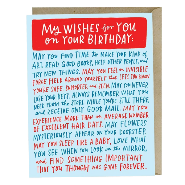 Wishes for your Birthday Card