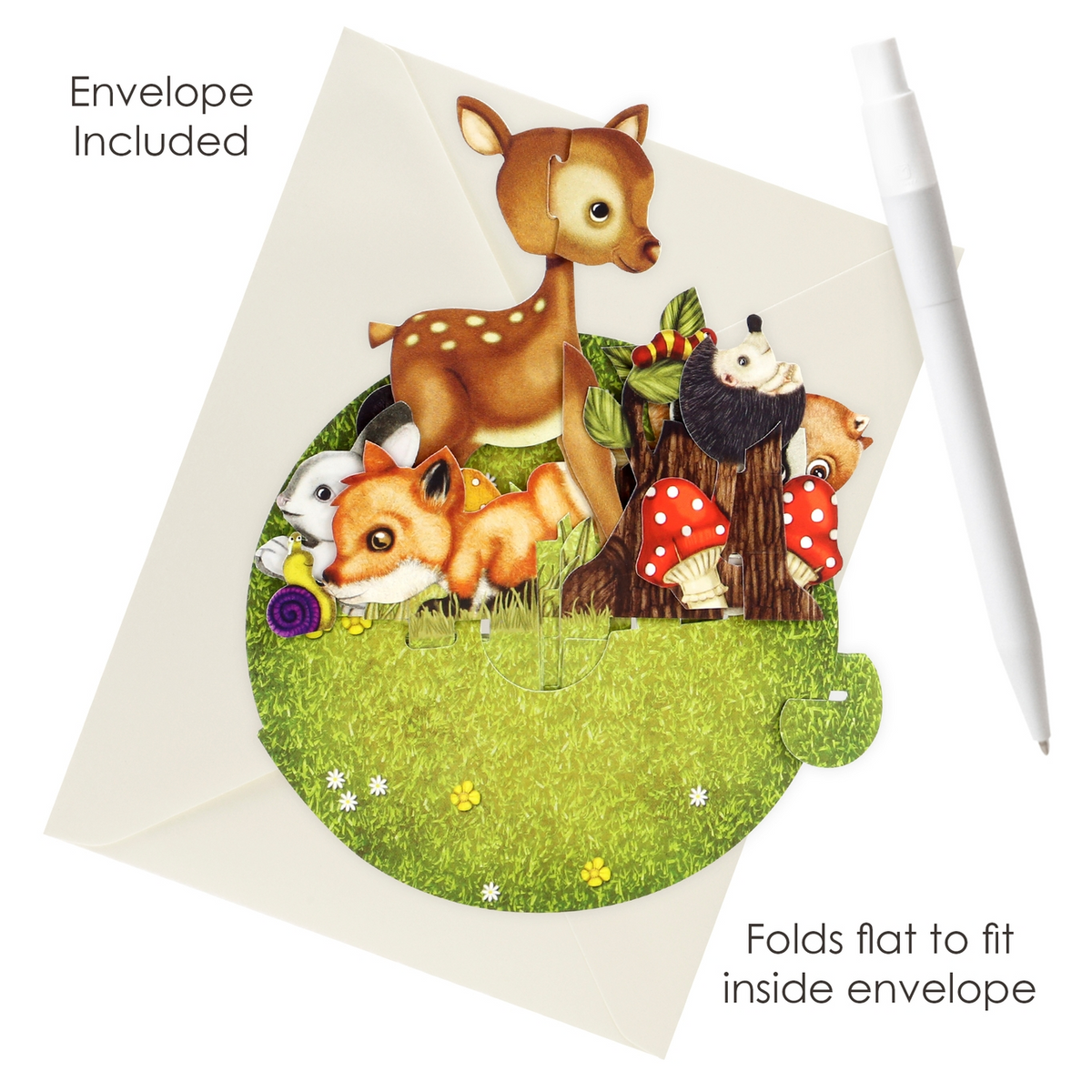 Pirouette Cute Baby Animals Card