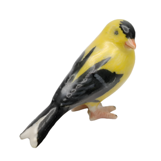 "Bounce" Goldfinch Porcelain Miniature