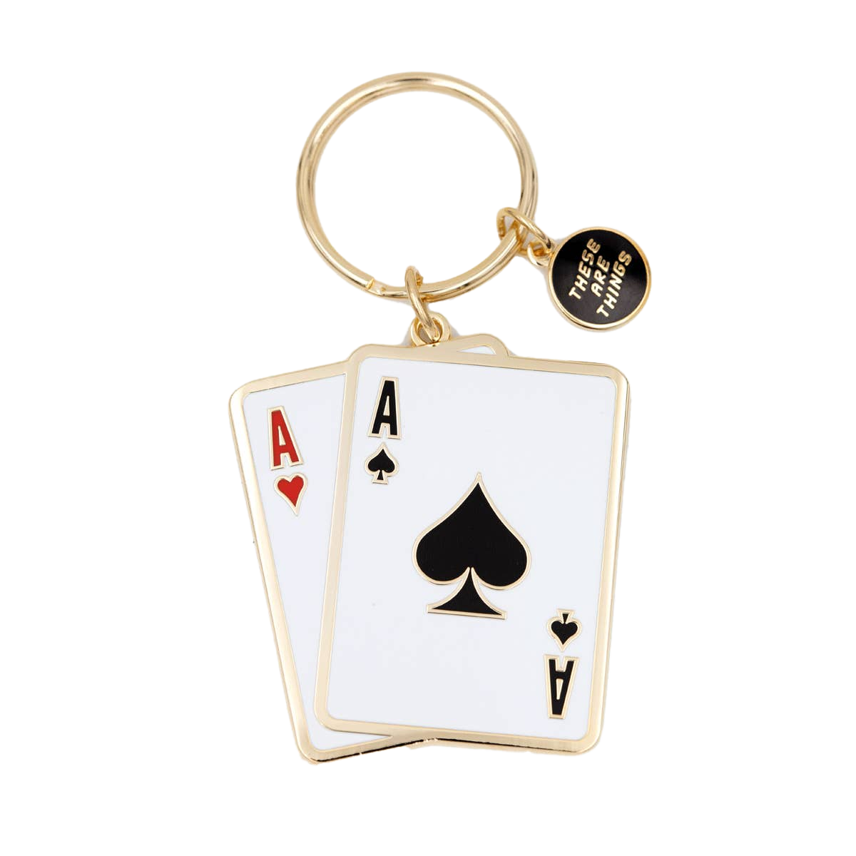 Aces Enamel Keychain