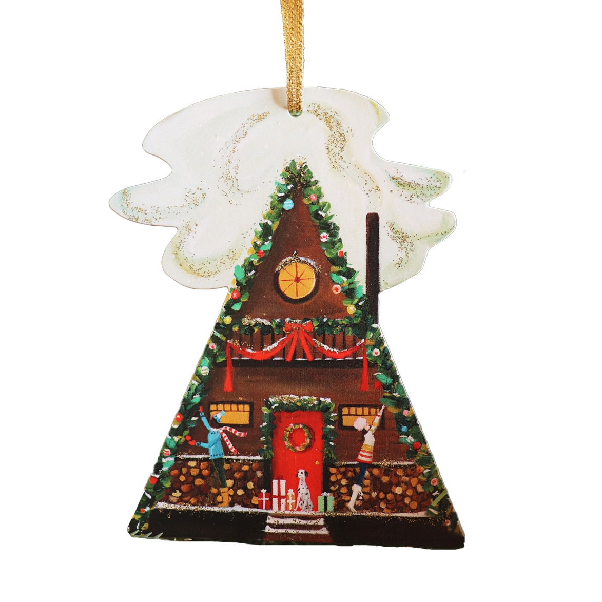 Deck the A-Frame Paper Ornament