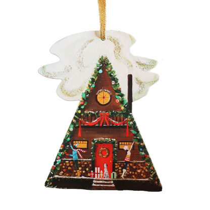 Deck the A-Frame Paper Ornament