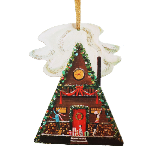 Deck the A-Frame Paper Ornament