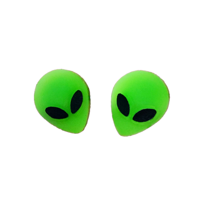 Alien Head Post Earrings