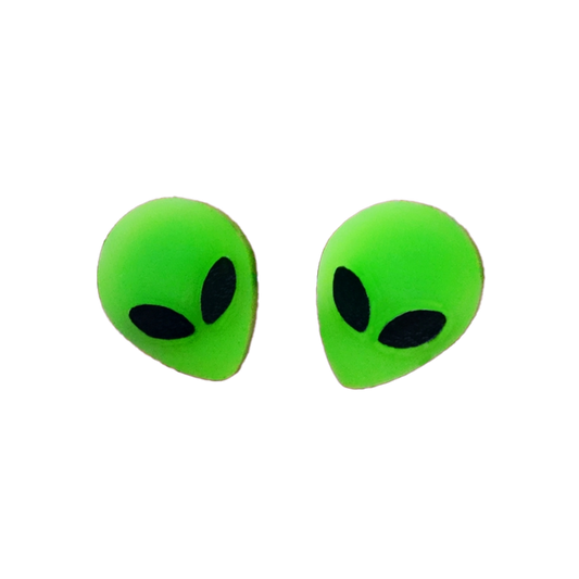 Alien Head Post Earrings