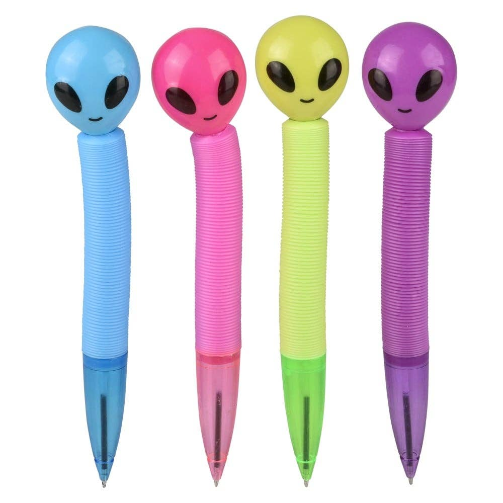 Pop Tube Light Up Alien Pen