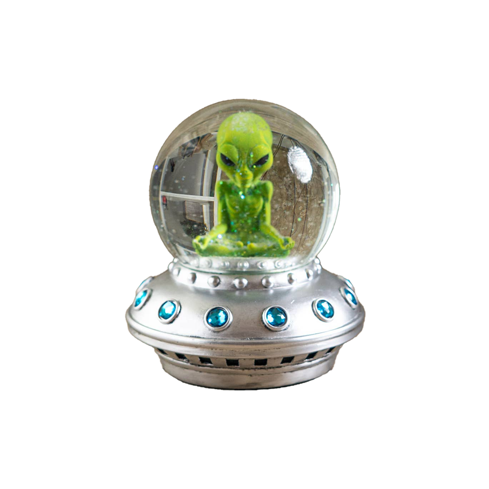 Alien UFO Snow Globe