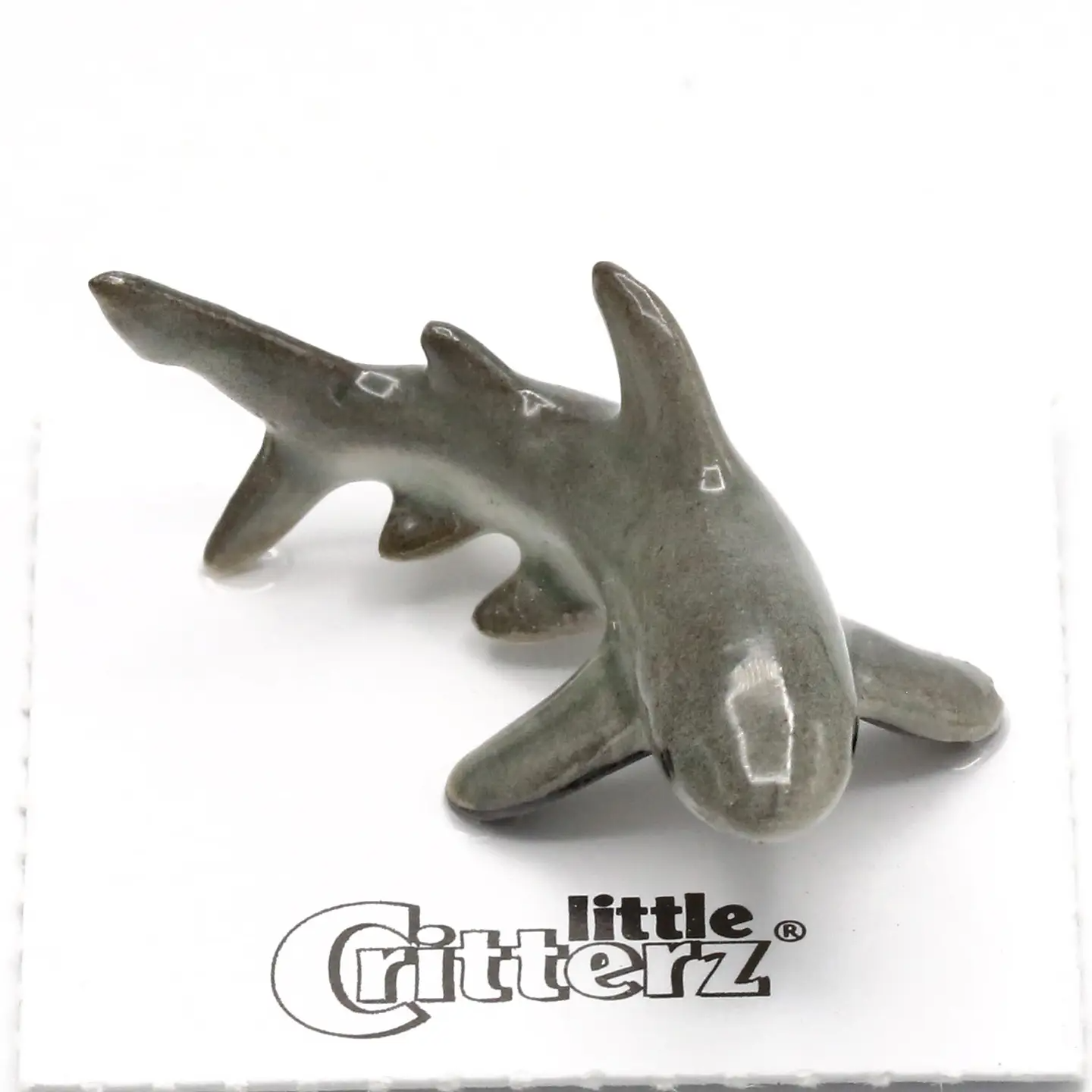 "Ambush" Great White Shark Porcelain Miniature