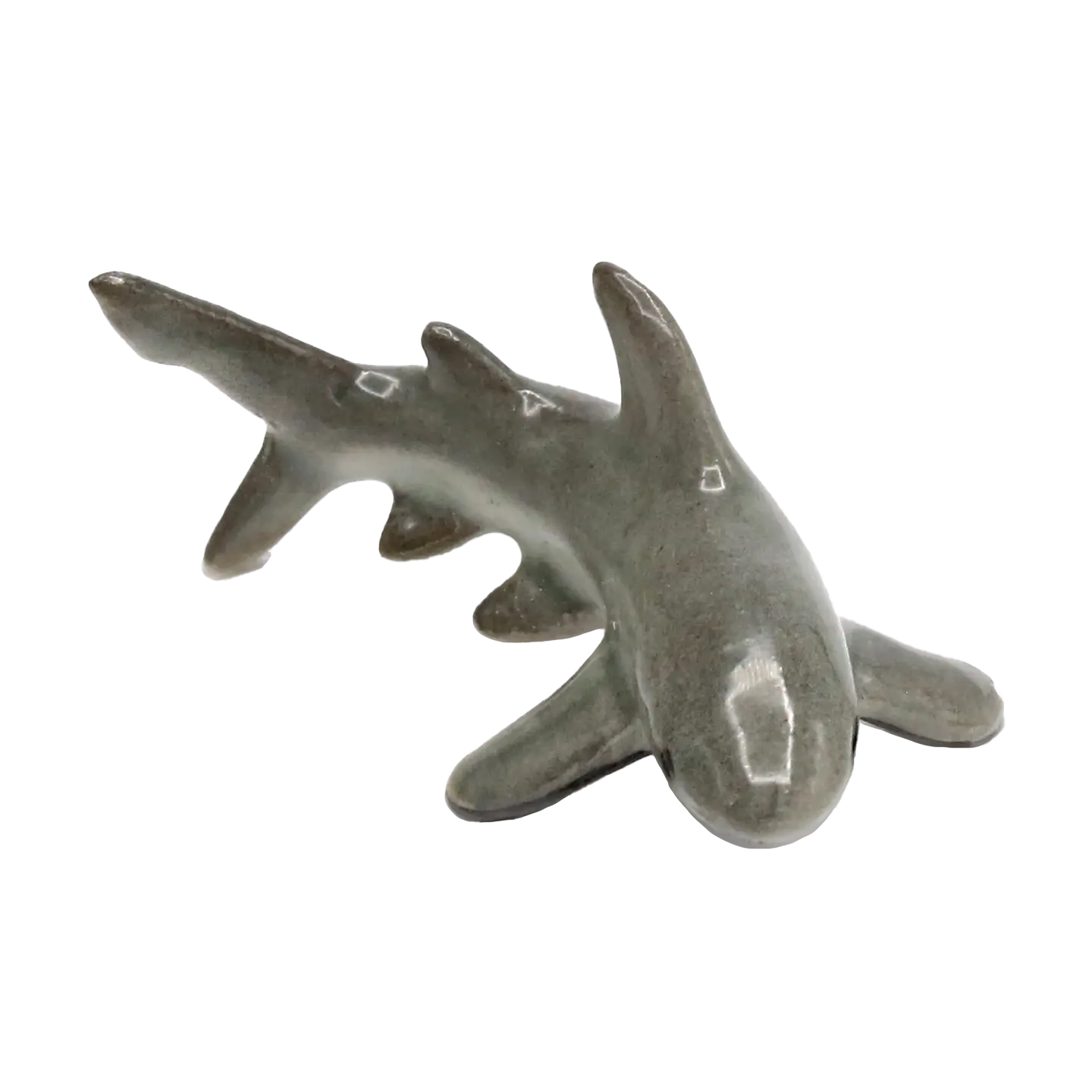 "Ambush" Great White Shark Porcelain Miniature