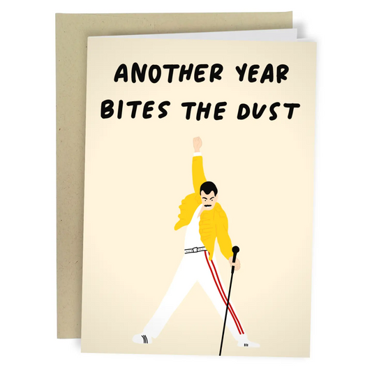 Another Year Bites the Dust Greeting Card