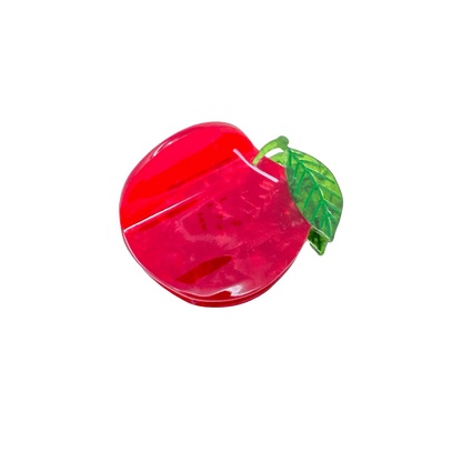 Midi Red Apple Hair Claw Clip