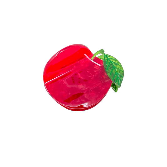 Midi Red Apple Hair Claw Clip
