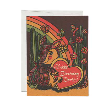 Armadillo Birthday Card