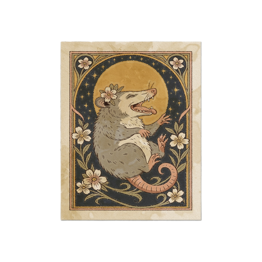 Art Nouveau Celestial Possum Sticker