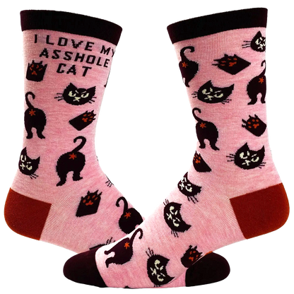I Love My Asshole Cat - Women's Socks