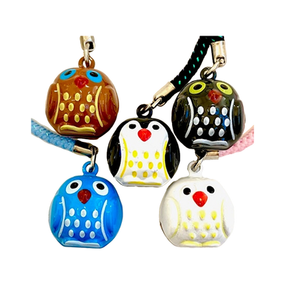 Assorted Owl Bell Keychains