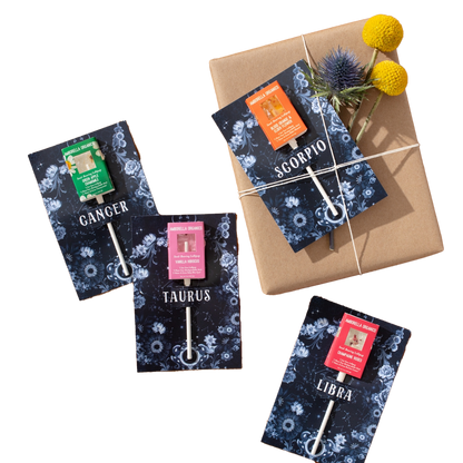 Astrology Cards with Seed-Bearing Lollipop