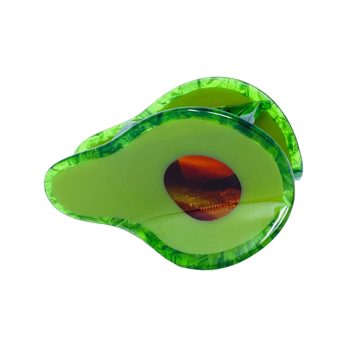 Mini Avocado Hair Claw Clip
