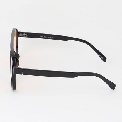 Bright Straight Cut Aviator Sunglasses