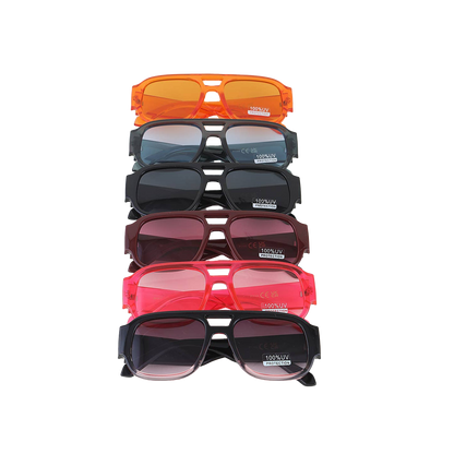 Bright Summer Straight Aviator Sunglasses