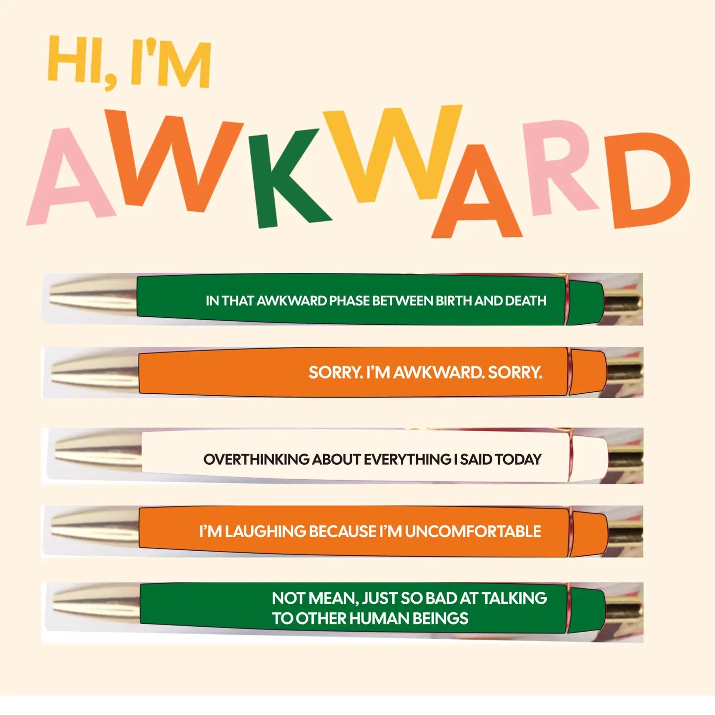 Awkward Pen Set