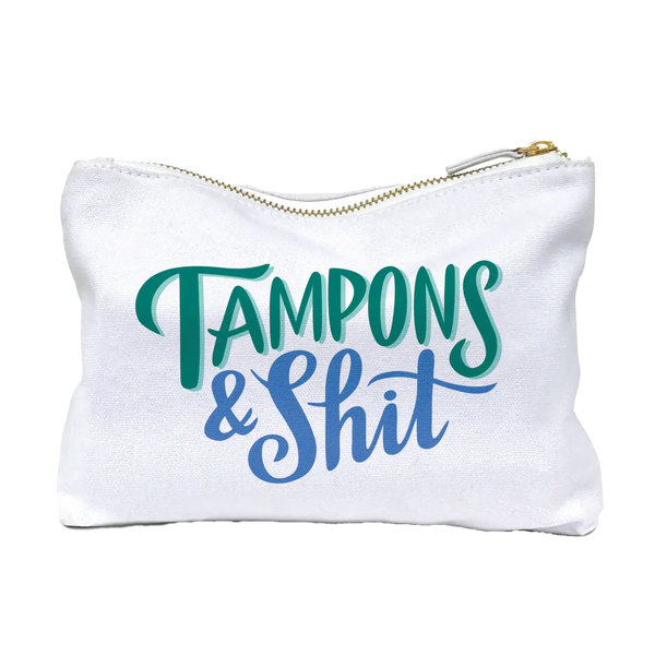 Tampons and Shit Canvas Pouch